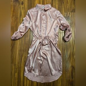 Shimmering Blush Blouse Dress From Ardene